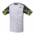 Koszulka Badmintonowa Yonex Crew Neck Graphic Dragon biała męska